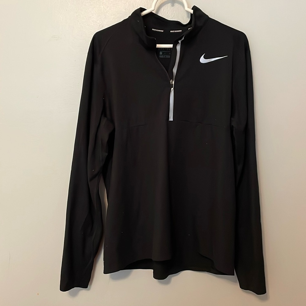 Nike running black quarter zip